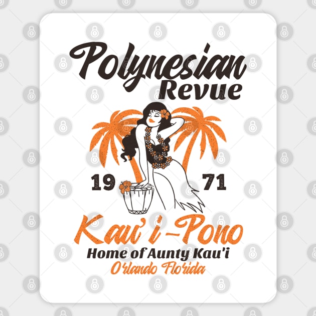 Polynesian Revue Spirit of Aloha Polynesian Resort 1971 Magnet by Joaddo